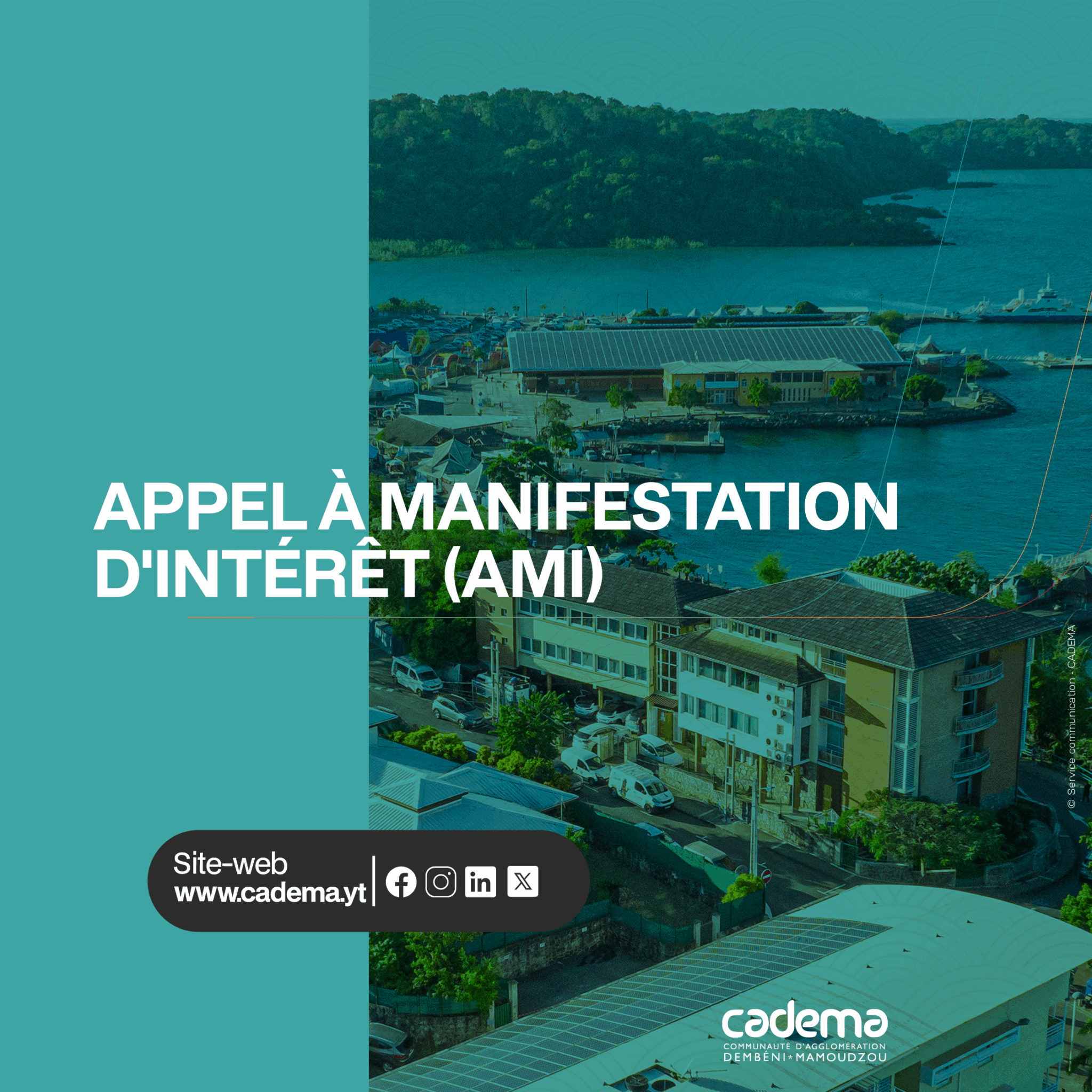 Appel à manifestation d’intérêt - Recherche d’un local d’environ 1 000 m² pour la CADEMA